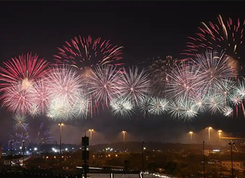 张家口市焰火晚会